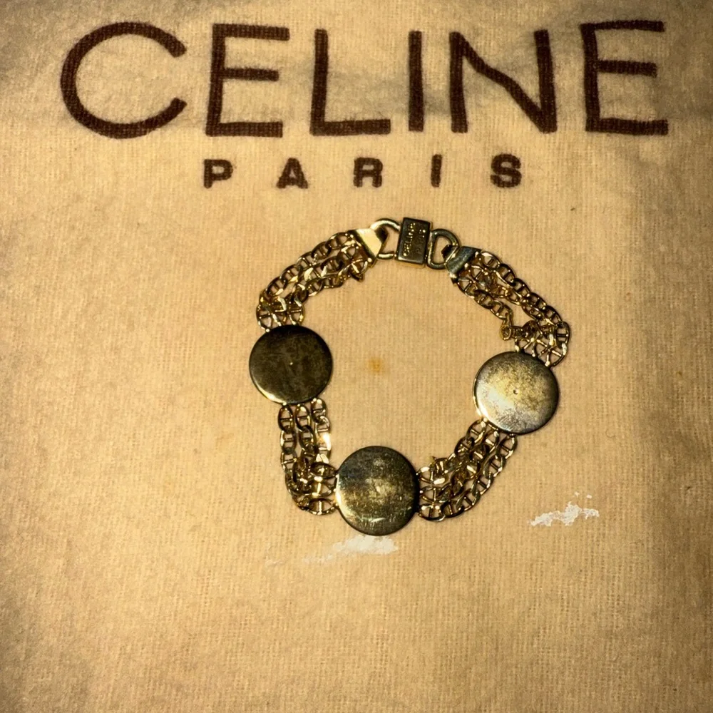 Preloved Celine vintage bracelet great condition has some color tarnish size 7” - Picture 6 of 7
